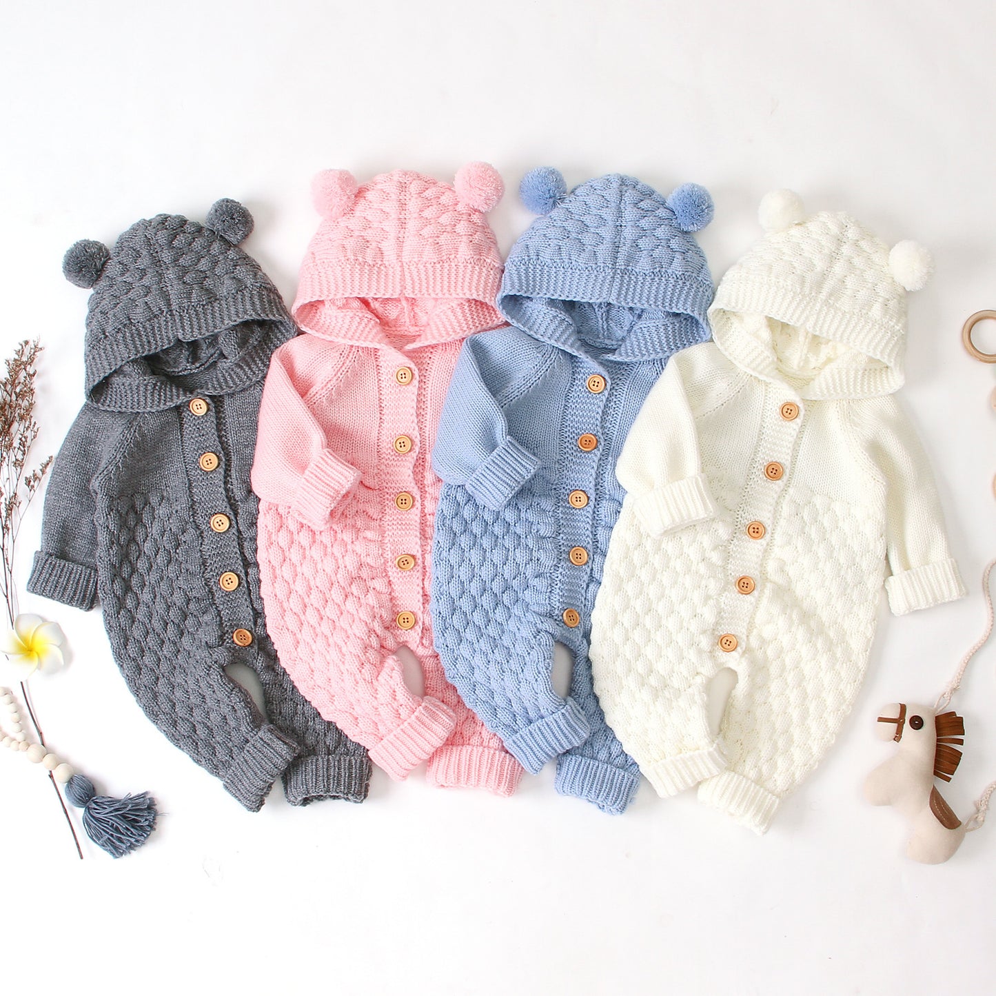 Oluuu. Baby Strick-Jumpsuit