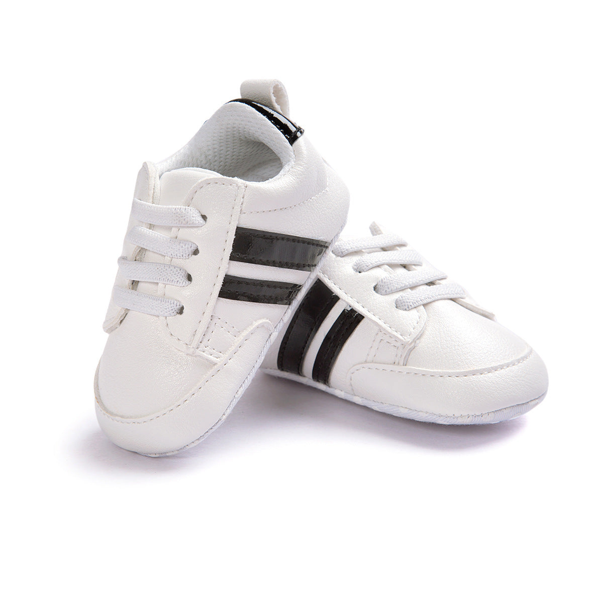 Oluuu. Baby Jungen & Mädchen Mokassins – Weiche, rutschfeste PU-Leder-Sneaker für Neugeborene