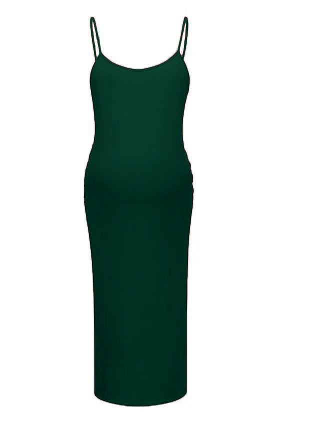Oluuu. Bequemes, Lockeres Fashion-Kleid für Schwangere mit Trägern