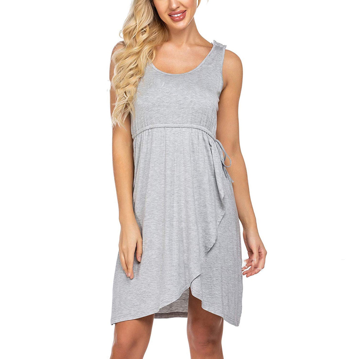 Oluuu. Einfarbiger Stillkleid-Top für Schwangere