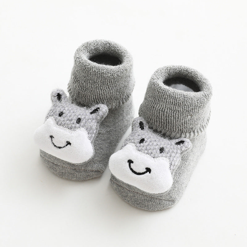 Oluuu. Baby Rutschsocken mit Plüsch und dicken Riegeln – Für sicheren Halt und Komfort
