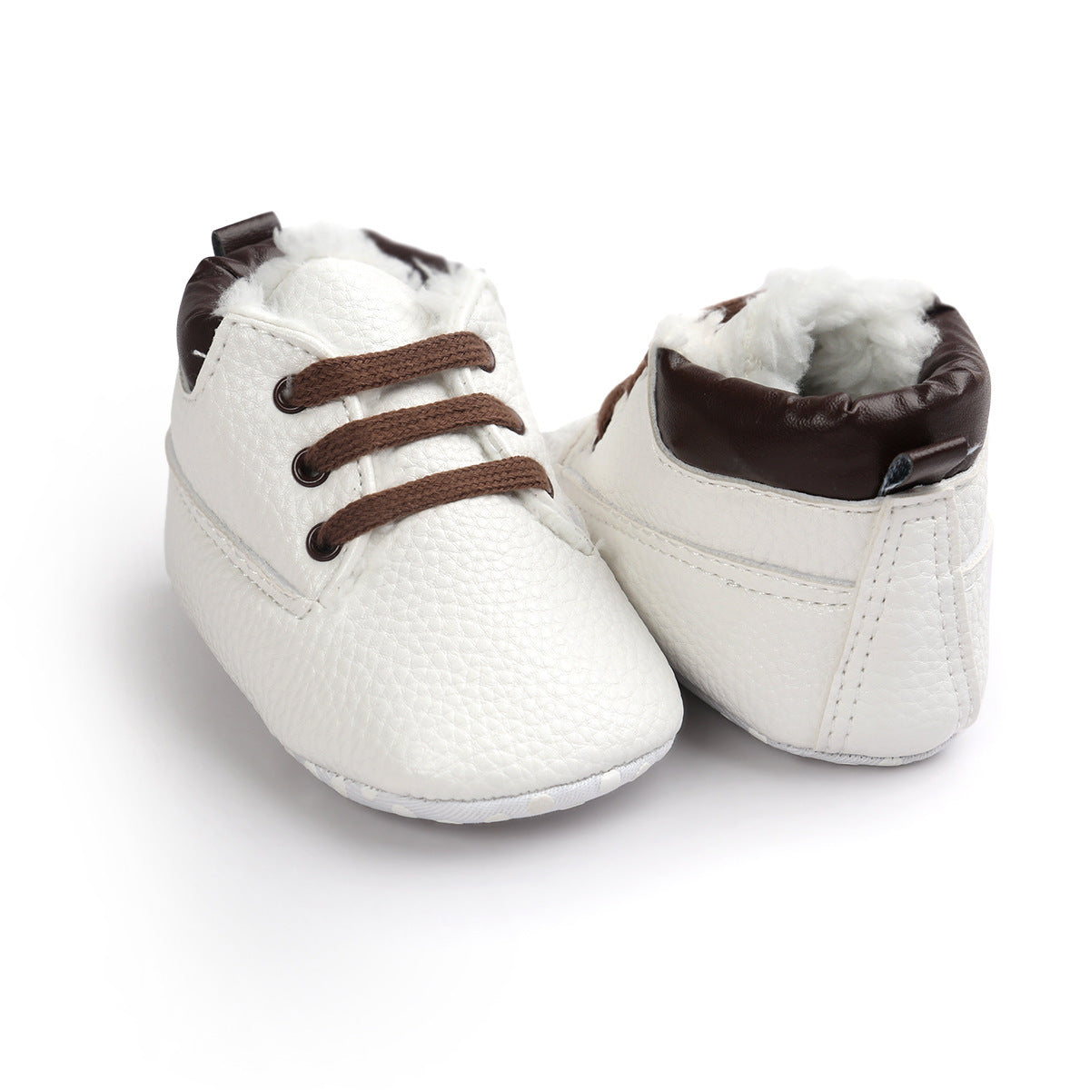 Oluuu. Winter Baby Jungen Schuhe – Suede Leder Sneakers, Anti-Rutsch, weiche Sohle, Schnür Snow Boots für Kleinkinder