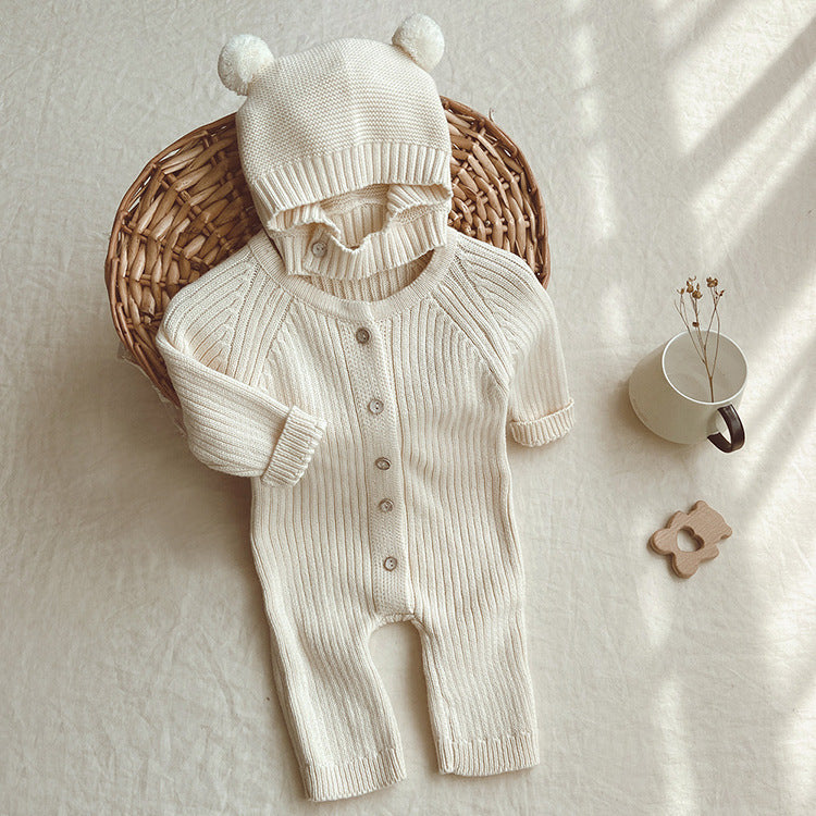 Oluuu. Baby Strickpullover – Langer Einteiler aus Strick