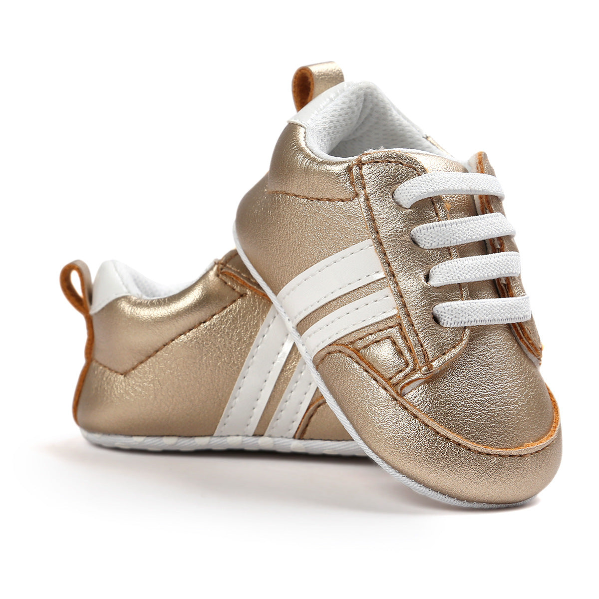 Oluuu. Baby Jungen & Mädchen Mokassins – Weiche, rutschfeste PU-Leder-Sneaker für Neugeborene