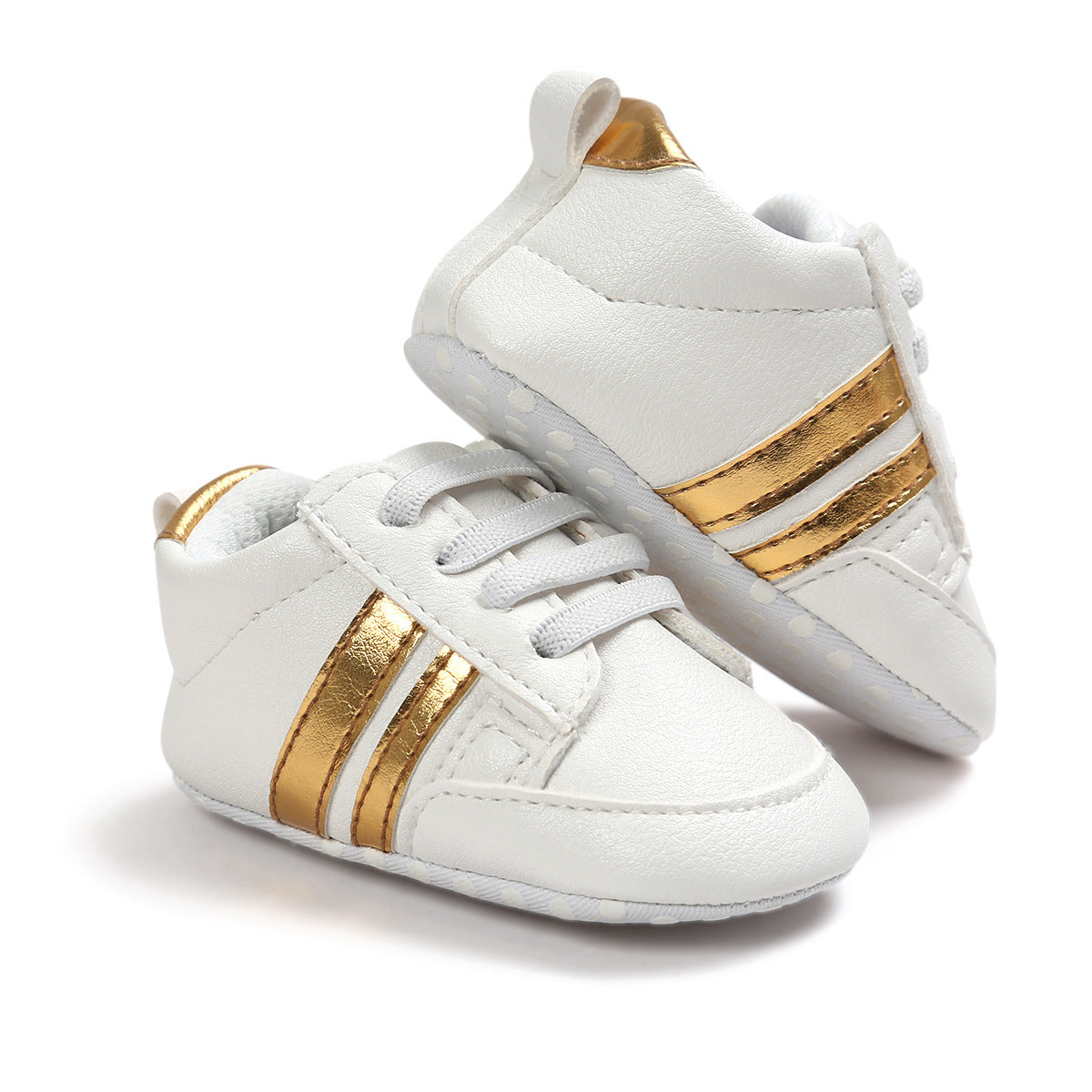 Oluuu. Baby Jungen & Mädchen Mokassins – Weiche, rutschfeste PU-Leder-Sneaker für Neugeborene