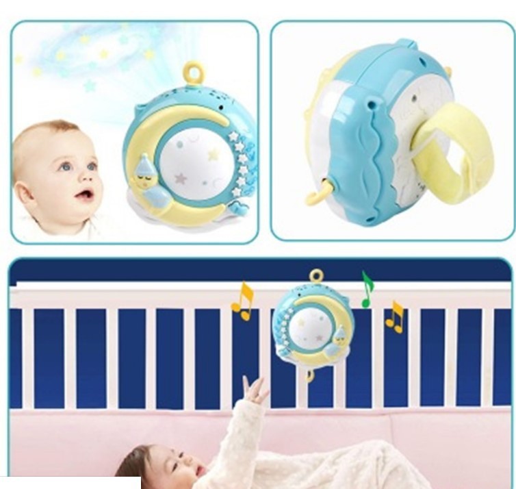 Oluuu. Multifunktionales Baby-Mobile – Musik, Drehfunktion & Lichtprojektion für Neugeborene