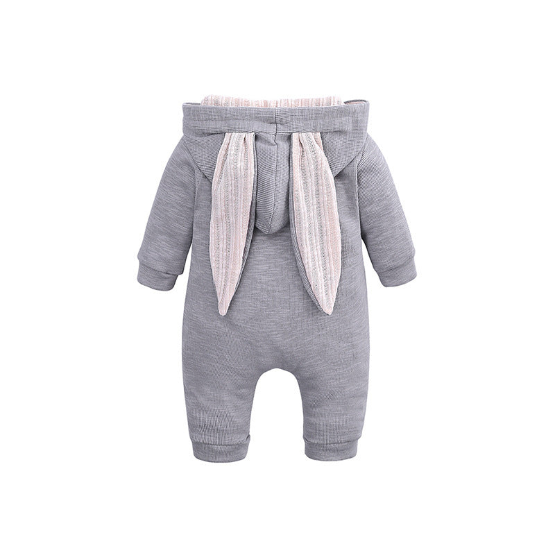 Oluuu. Baby Einteiler mit großen Hasenohren für Jungen und Mädchen