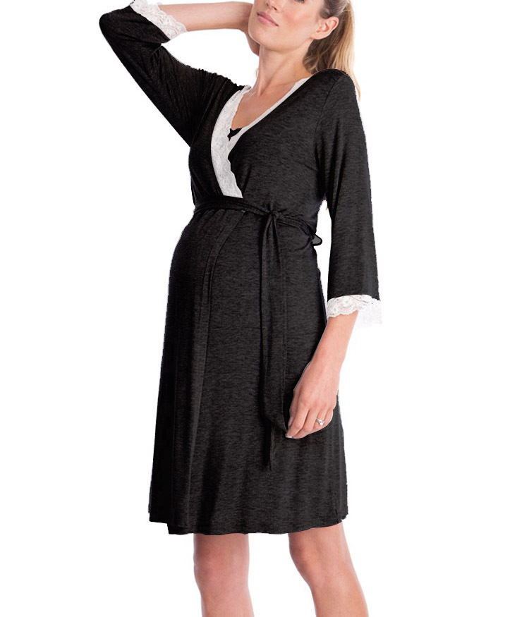 Oluuu. Umstands-Nachtkleid – Bequeme Maternity Sleepwear für Schwangere