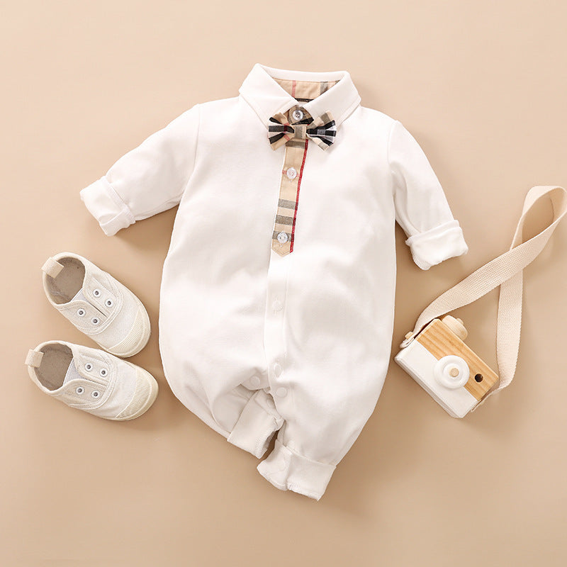Oluuu. Eleganter Gentleman Baby Strampler – Stilvolles Design für besondere Anlässe