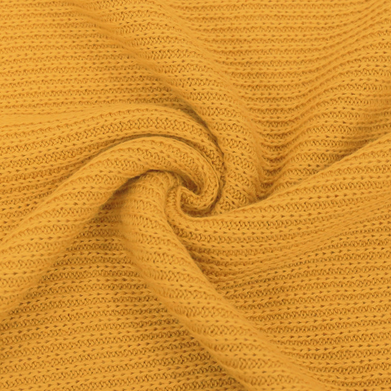 Oluuu. Winter-Warmes Strickkleid – Einfarbiges Langarm-Kleid für Schwangere und Plus-Size Damen