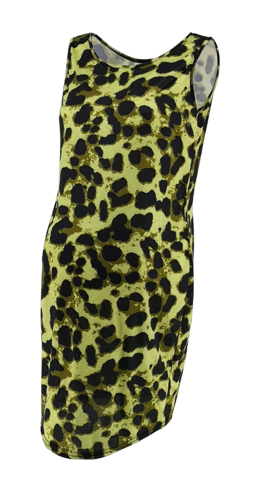 Oluuu. Leopard Sommerkleid für Schwangere – Ärmellos & Stilvoll