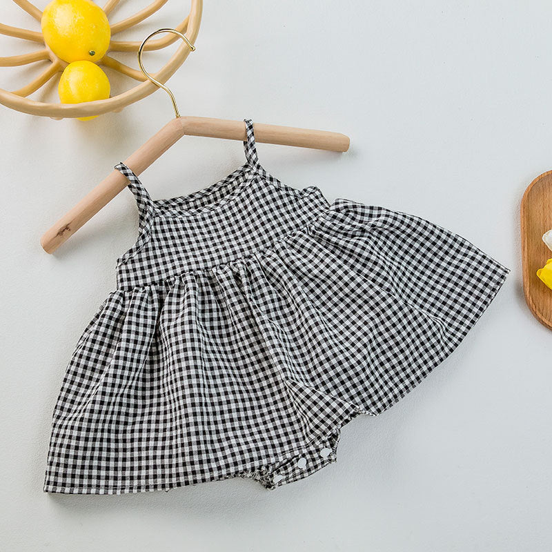 Oluuu. Baby Karo Baby Trägerkleid Baby Kleid