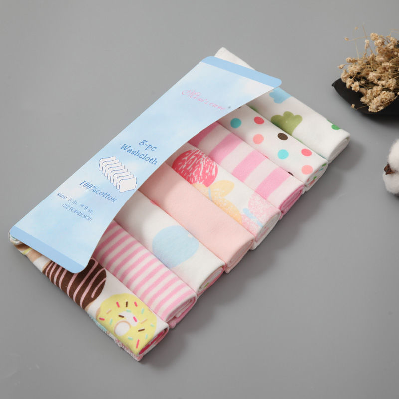 Oluuu. 8er-Pack Baumwoll-Gaze Fütterungshandtücher – Weich & Absorbierend