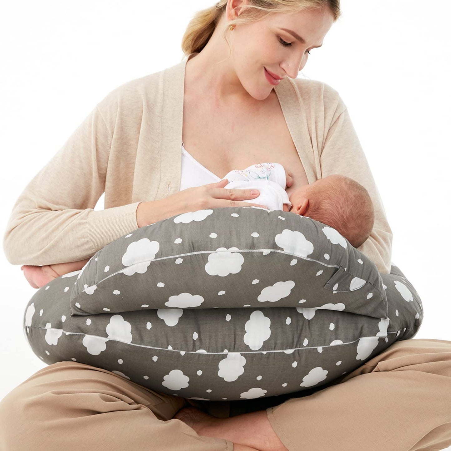 Oluuu. Multifunktionales Stillkissen für Babys – Abnehmbar und Vielseitig