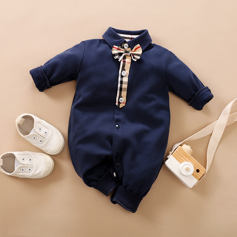 Oluuu. Eleganter Gentleman Baby Strampler – Stilvolles Design für besondere Anlässe