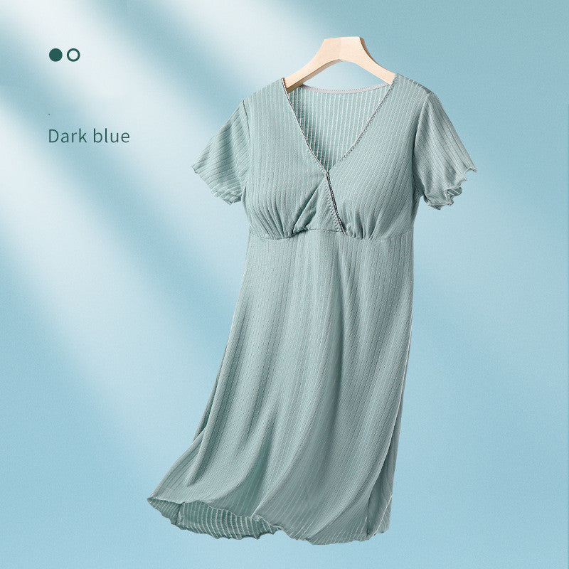 Oluuu. Stillkleid aus dünnem Modal für Schwangere