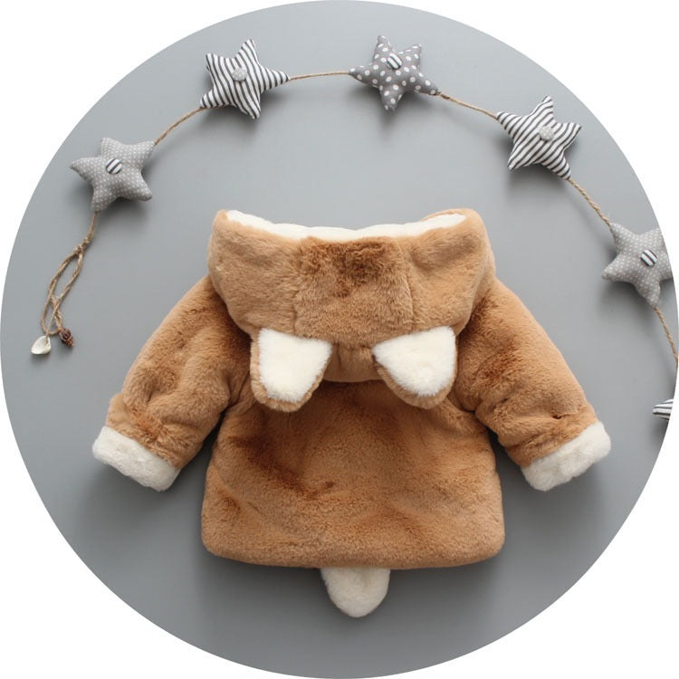 Oluuu. Winter Trend – Mädchen Plüschmantel für Babys