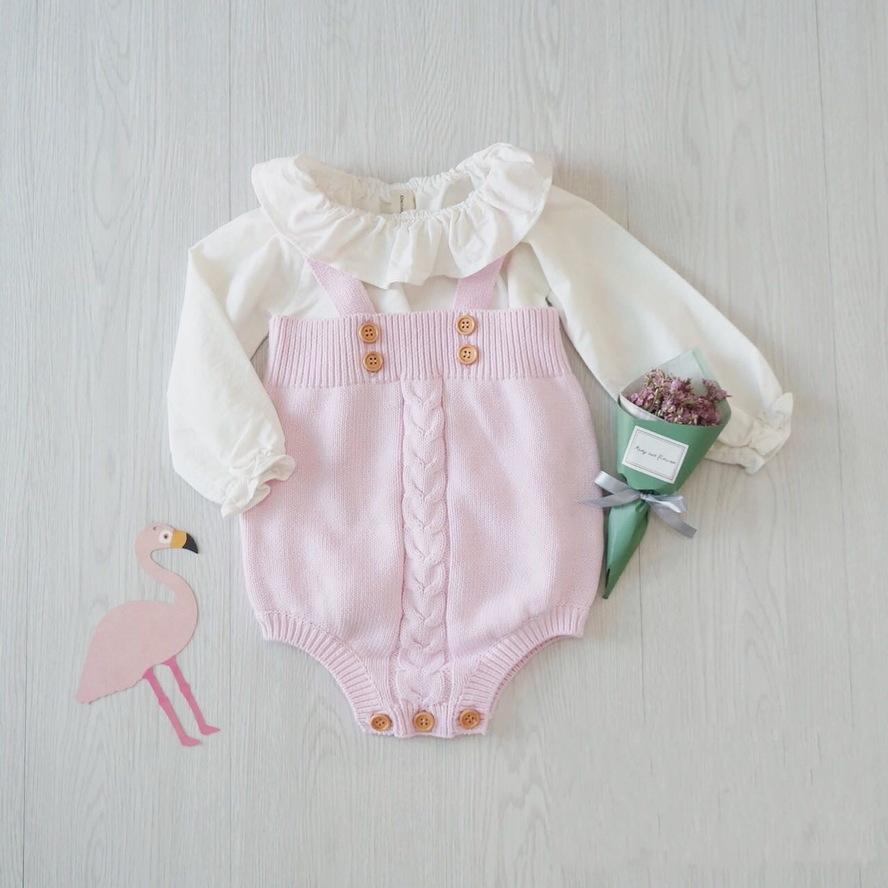 Oluuu. Strick-Baby-Overall