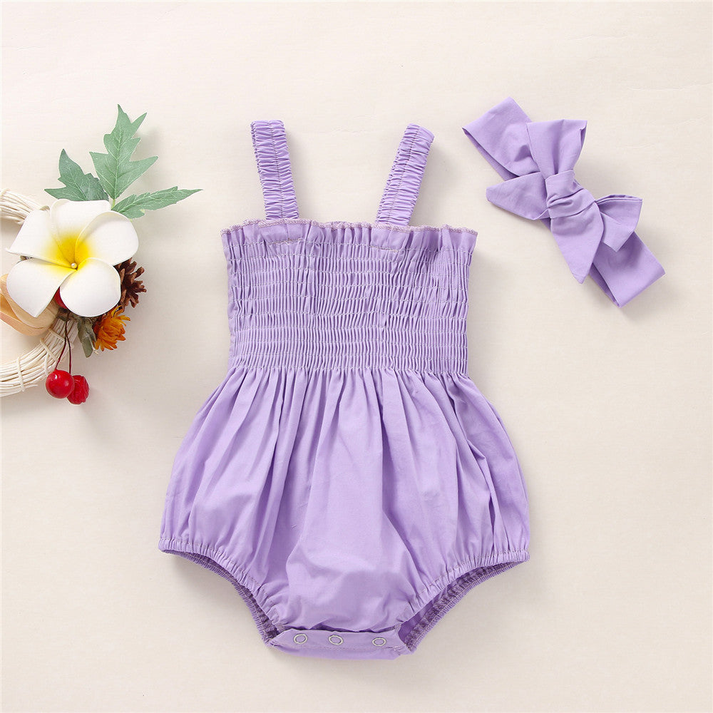 Oluuu. Baby Mädchen 2-teiliges Sommer-Outfit, ärmelloses Frill Top mit Shorts