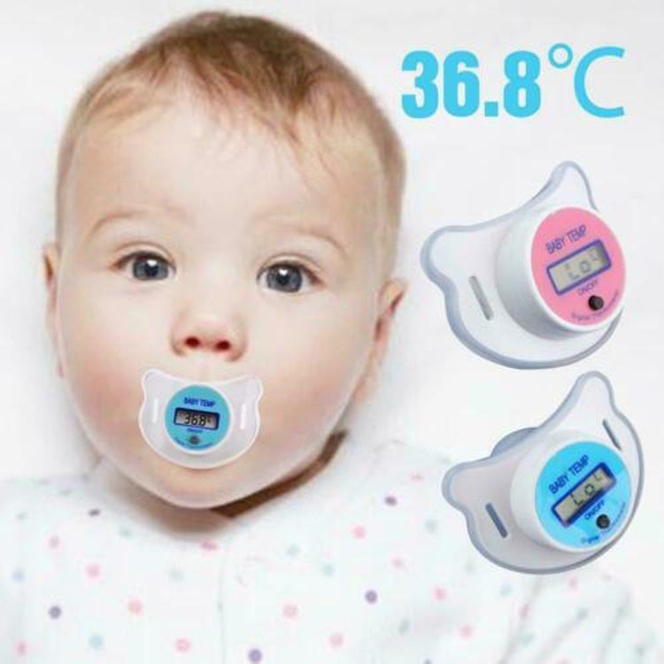 Oluuu. Baby Schnuller mit digitalem Thermometer