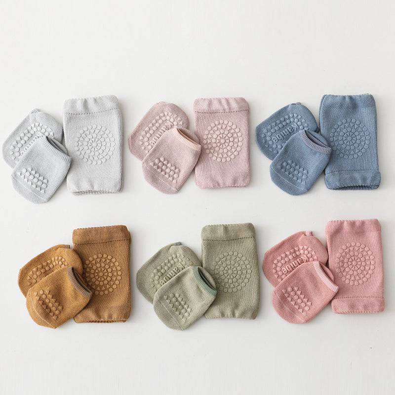 Oluuu. Kinder Knieschoner und Socken Set – Schutz für Kleinkinder auf dem Boden