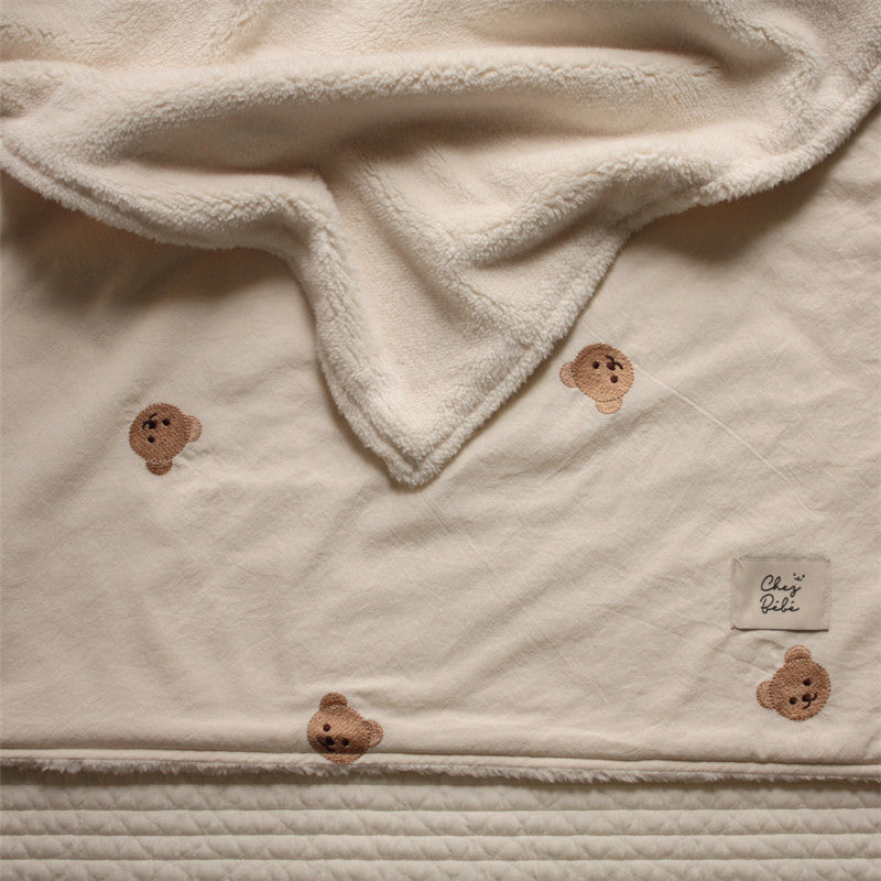 Oluuu. Niedliche Baby Bär Decke – Weich und flauschig, halbvelours