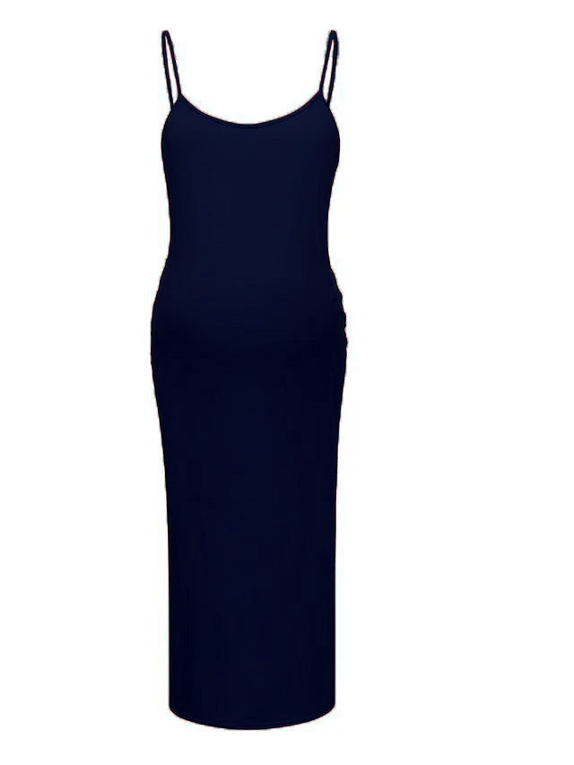 Oluuu. Bequemes, Lockeres Fashion-Kleid für Schwangere mit Trägern