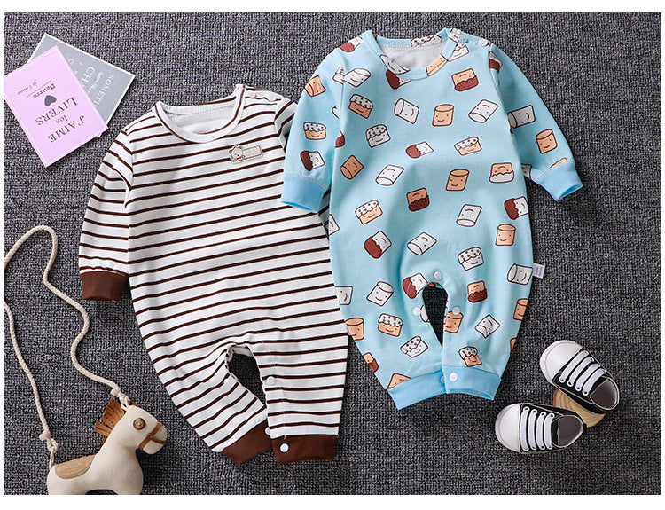Oluuu. Herbstbekleidung – Baby Romper und Pyjama aus reinem Baumwollstoff