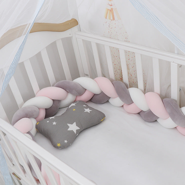 Oluuu. Baby Bumper Knoten Kissen für Kinderbett – Krippenschutz & Deko