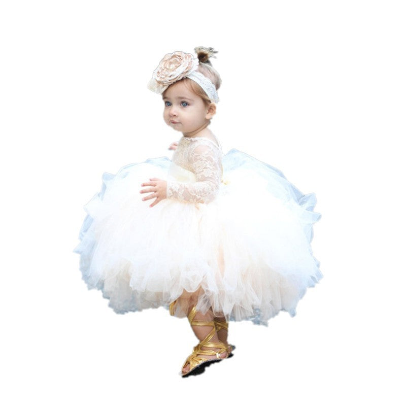 Oluuu. Blumen-Jungen Abendkleid – Baby Poncho Kleid