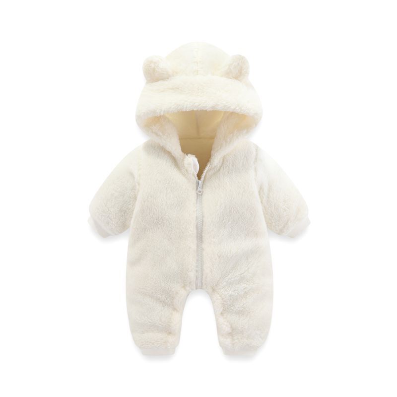 Oluuu. Kuscheliger Coral-Fleece-Baby-Overall – Wärmender Begleiter für Herbst und Winter