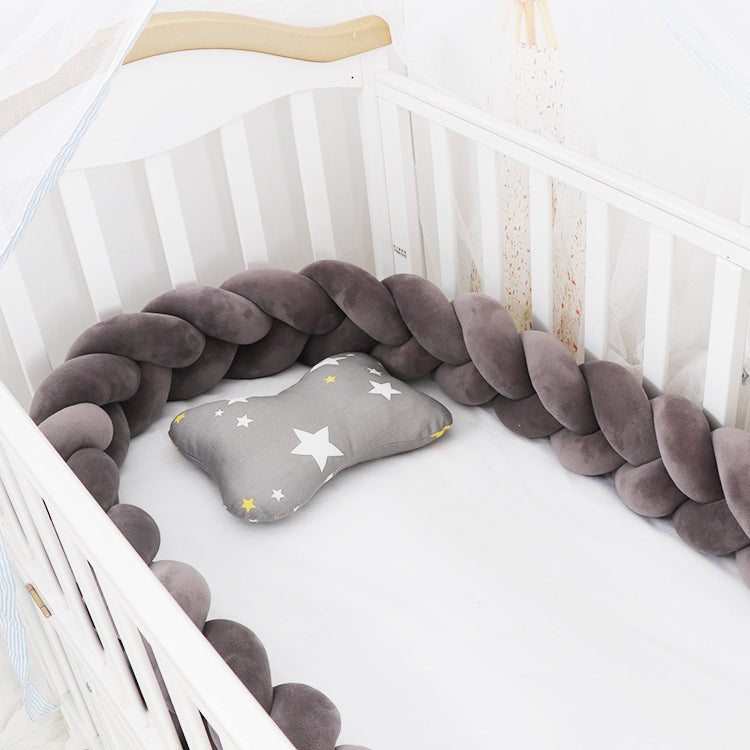 Oluuu. Baby Bumper Knoten Kissen für Kinderbett – Krippenschutz & Deko
