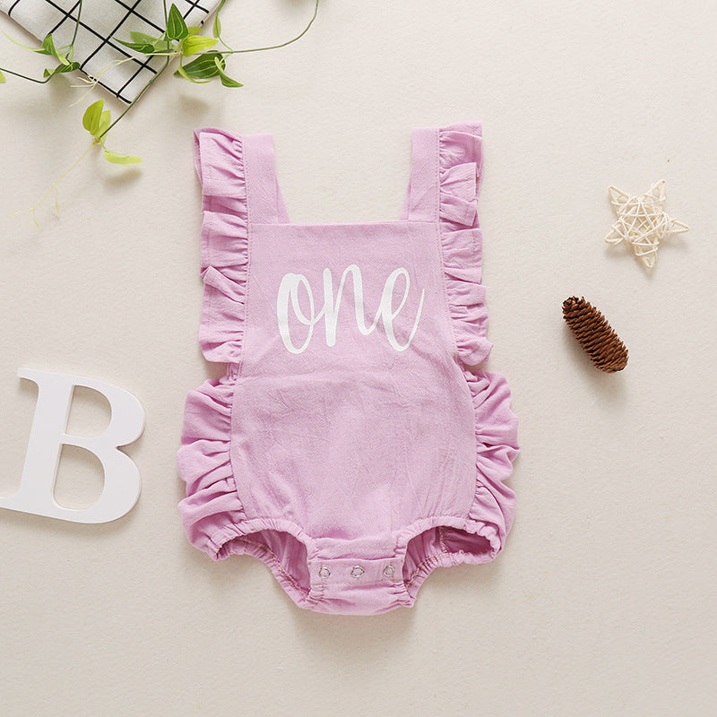 Oluuu. Baby Mehrfarbiger Bauchband Jumpsuit Rompe