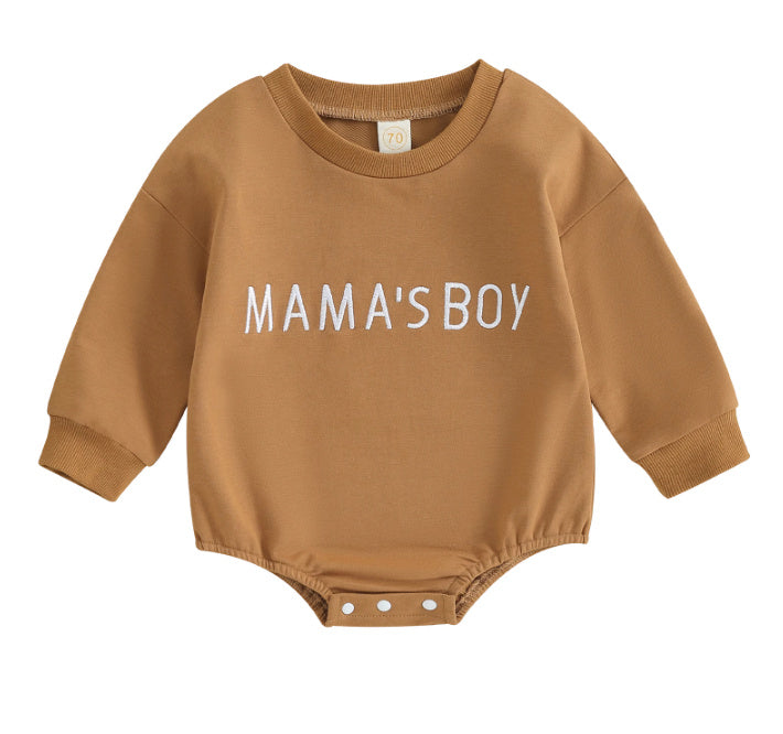 Oluuu. Baby Winter Jumpsuit – Romper mit Buchstaben-Print, Baby Bodysuit