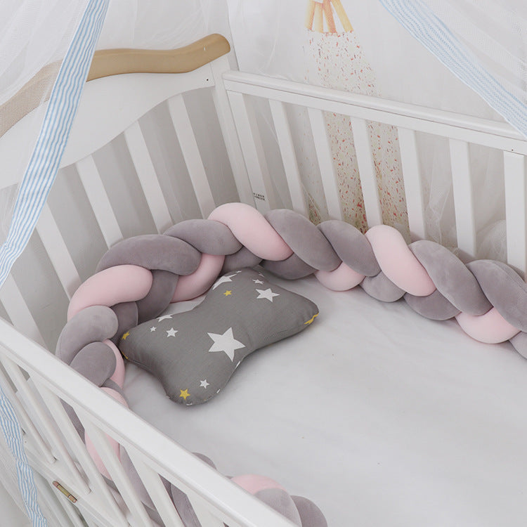 Oluuu. Baby Bumper Knoten Kissen für Kinderbett – Krippenschutz & Deko
