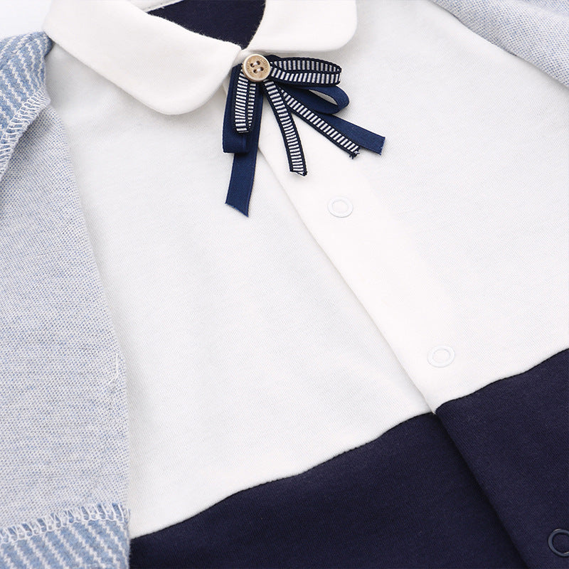 Oluuu. Frühjahrs- und Herbst-Gentleman Romper für Baby Jungen