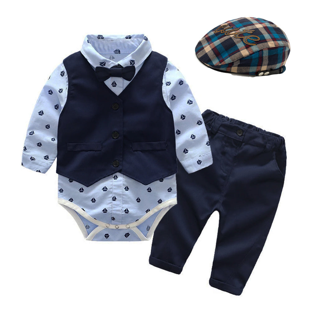 Oluuu. Baby Jungen Gentleman Anzug – Einteiler Romper
