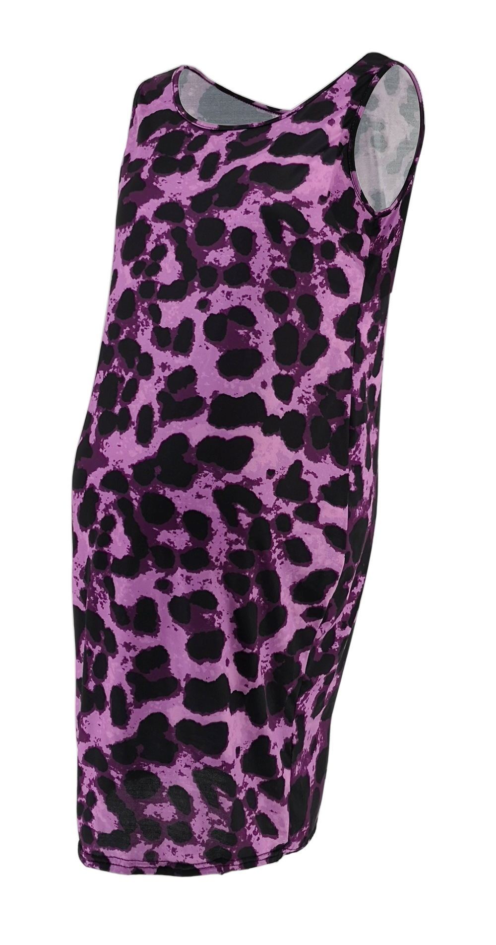 Oluuu. Leopard Sommerkleid für Schwangere – Ärmellos & Stilvoll