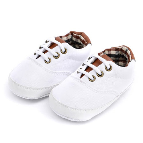 Oluuu. Einfarbige, lässige Baby-Canvas-Schuhe mit Spitze – Weicher Boden, für Kleinkinder