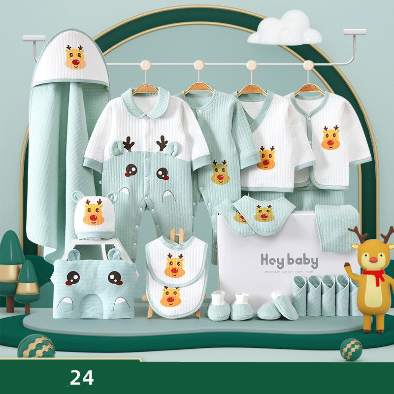 Oluuu. Baby Geschenkbox aus reiner Baumwolle – Perfektes Set für Neugeboren