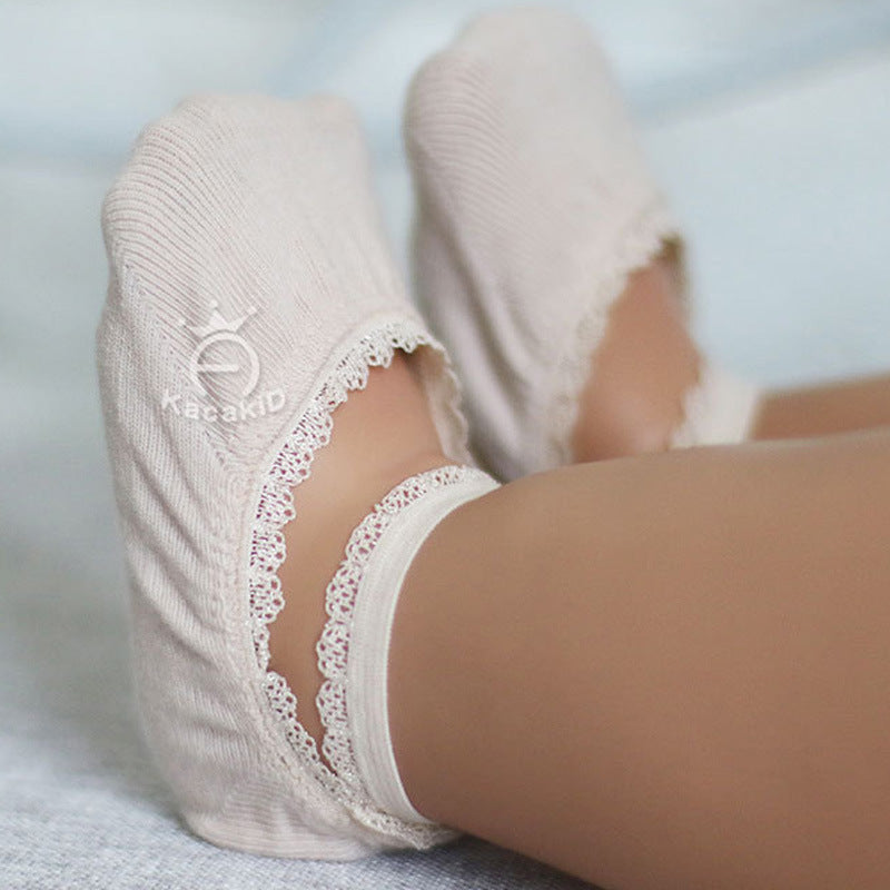Oluuu. Mädchen Schlichte Lace Bootssocken