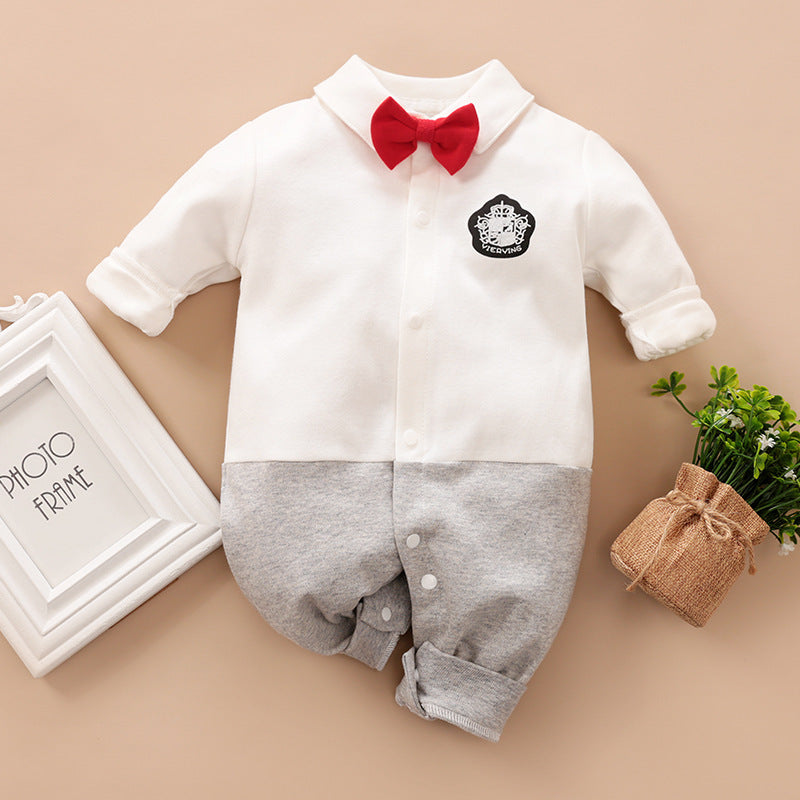 Oluuu. Eleganter Gentleman Baby Strampler – Stilvolles Design für besondere Anlässe
