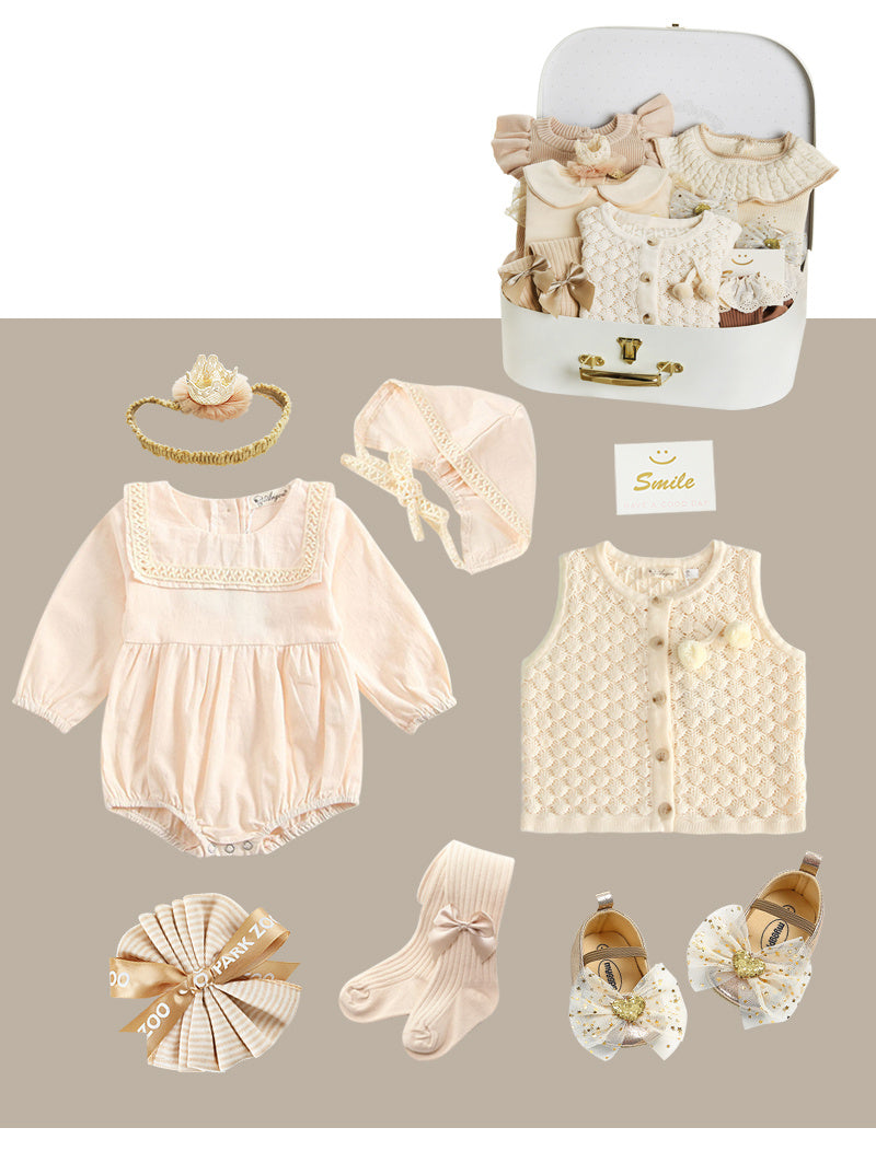 Oluuu. Neugeborenen Geschenkbox – Frühling/Sommer Set für Mädchen, Vollmondgeschenk