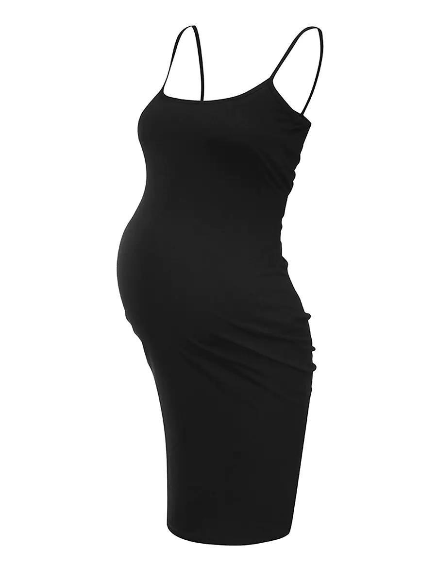 Oluuu. Bequemes, Lockeres Fashion-Kleid für Schwangere mit Trägern
