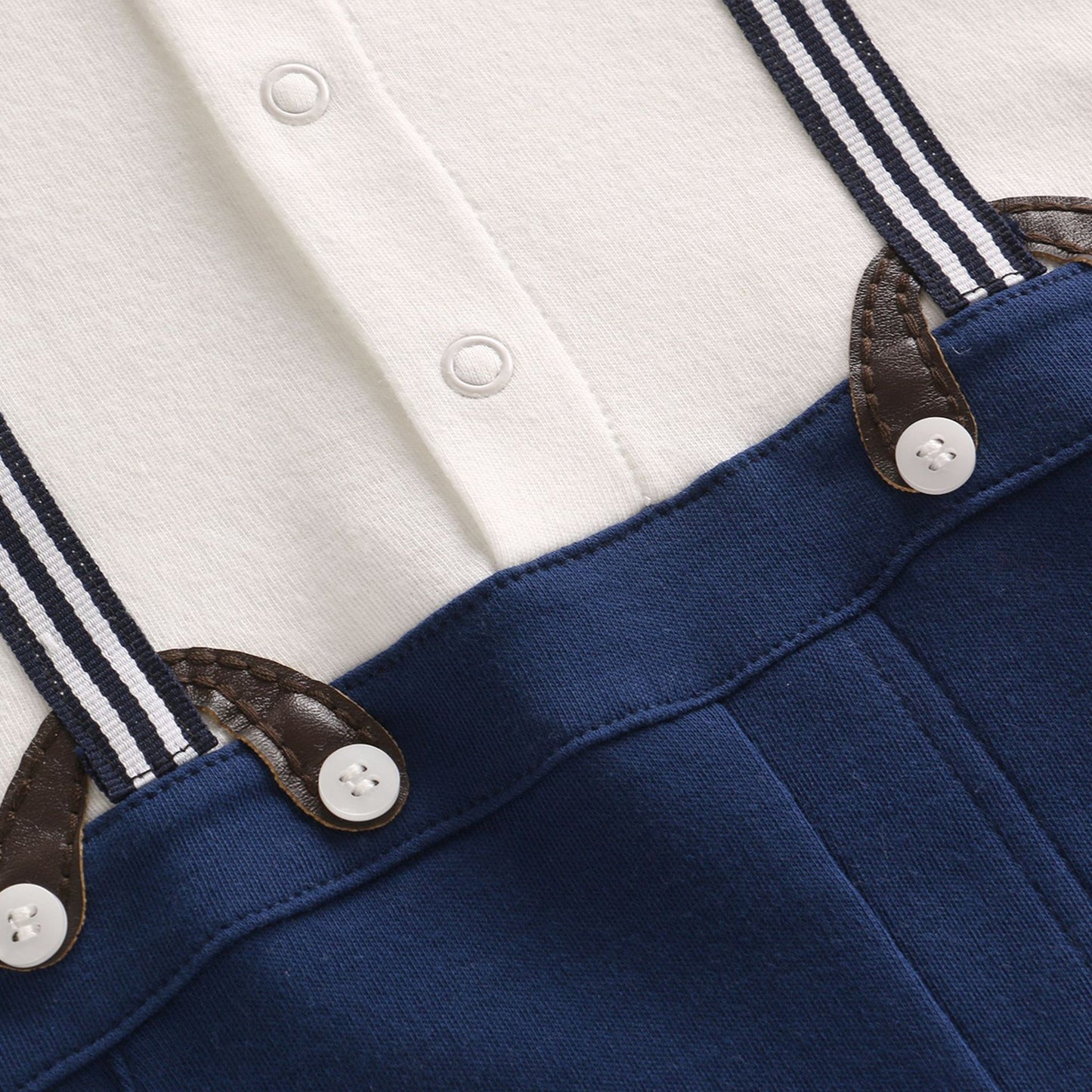 Oluuu. Frühjahrs- und Herbst-Gentleman Romper für Baby Jungen