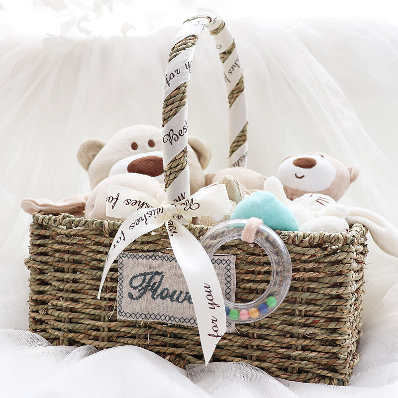 Oluuu. Neugeborenen Baby Spielzeug Set aus Buntbaumwolle – Geschenkbox