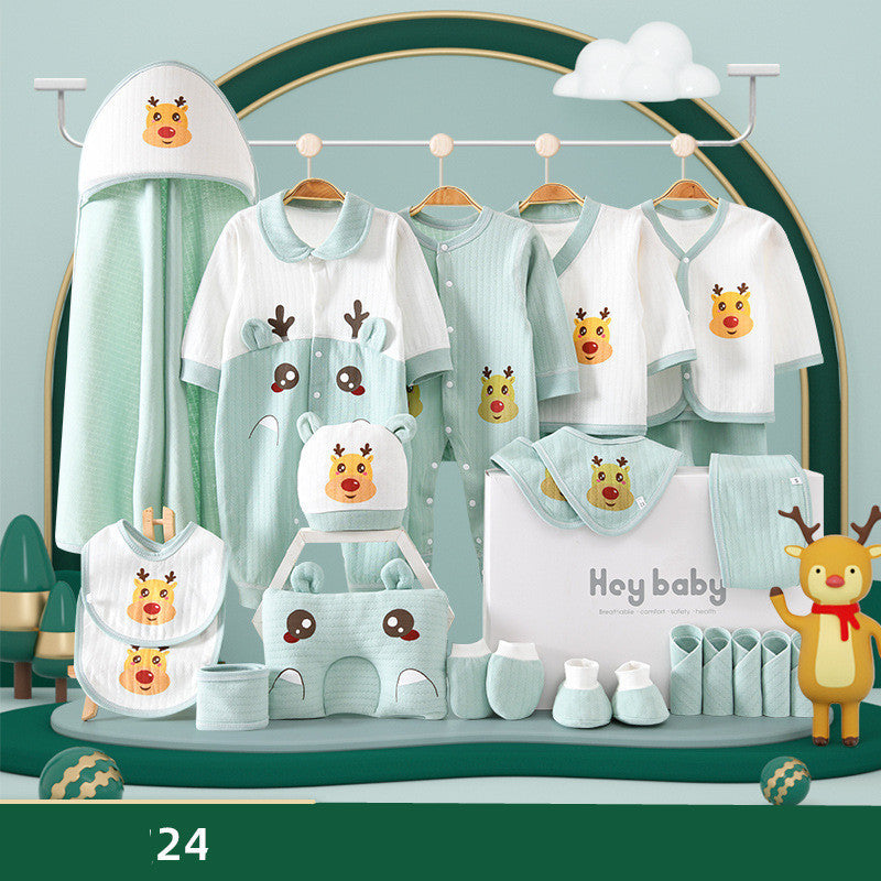 Oluuu. Baby Geschenkbox aus reiner Baumwolle – Perfektes Set für Neugeboren