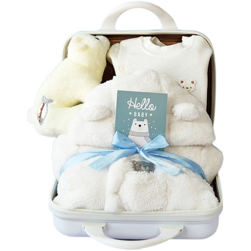 Oluuu. Baby Geschenkbox – Dick gepolsterter Polar Bear Strampler für Jungen und Mädchen
