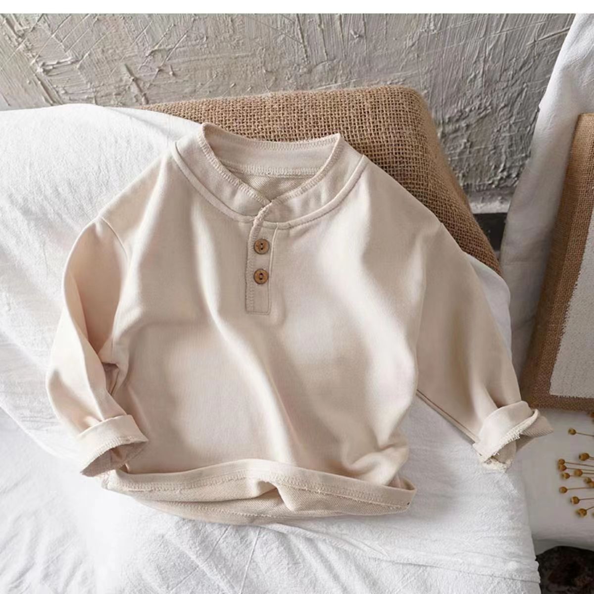 Oluuu. Unisex Baby Baumwolljacke T-Shirt für Jungen und Mädchen
