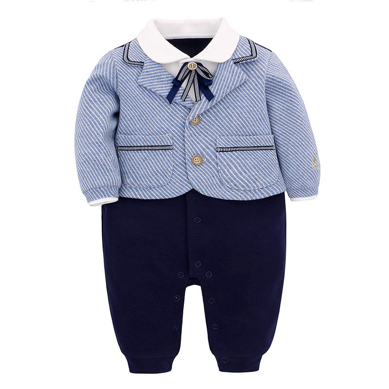 Oluuu. Frühjahrs- und Herbst-Gentleman Romper für Baby Jungen